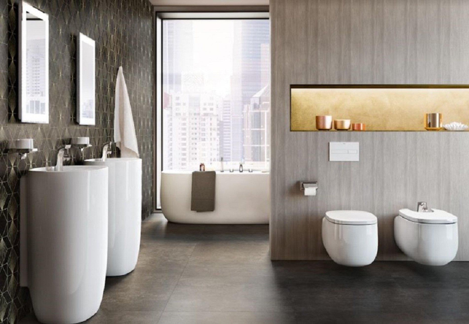 O bidê suspenso da coleção Beyond: para banheiros modernos
