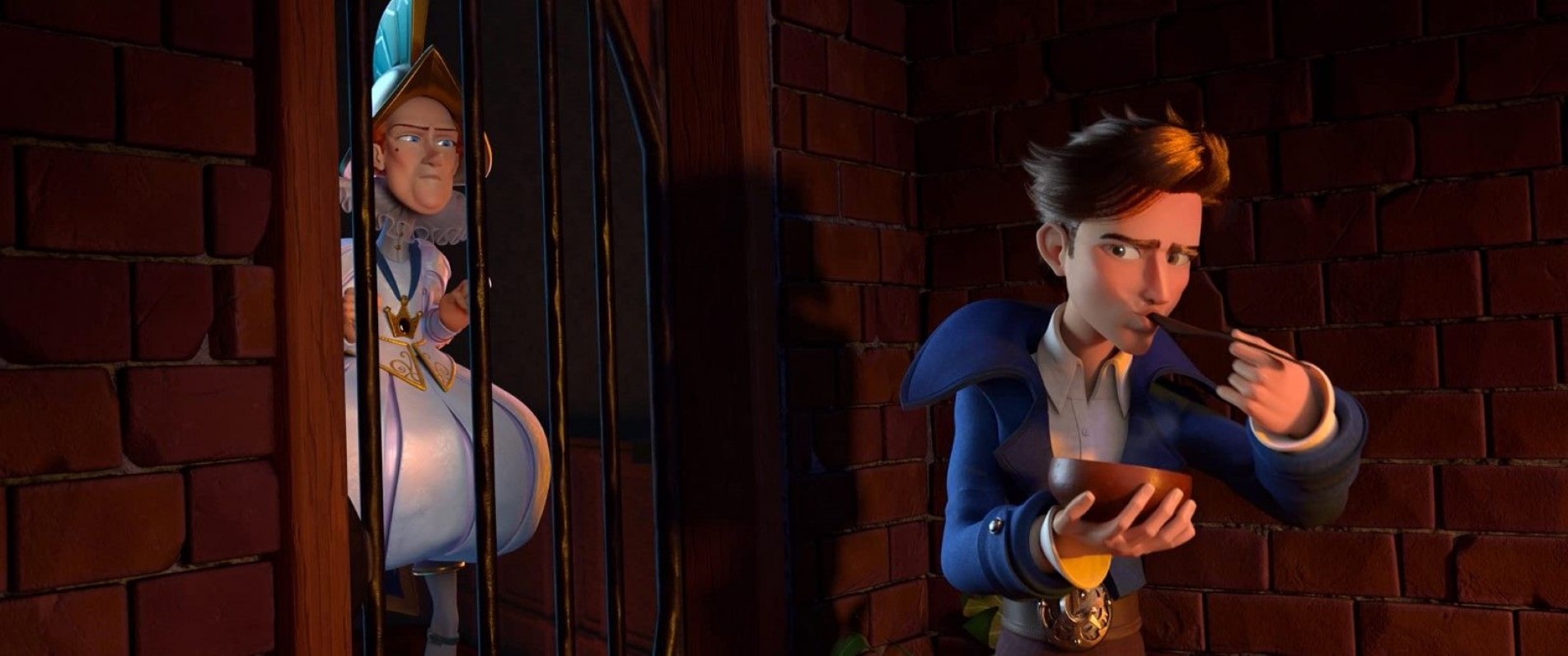 Desta vez, Gulliver tem o tamanho de uma pessoa normal, o que causa indignação na ilha de Lilliput.