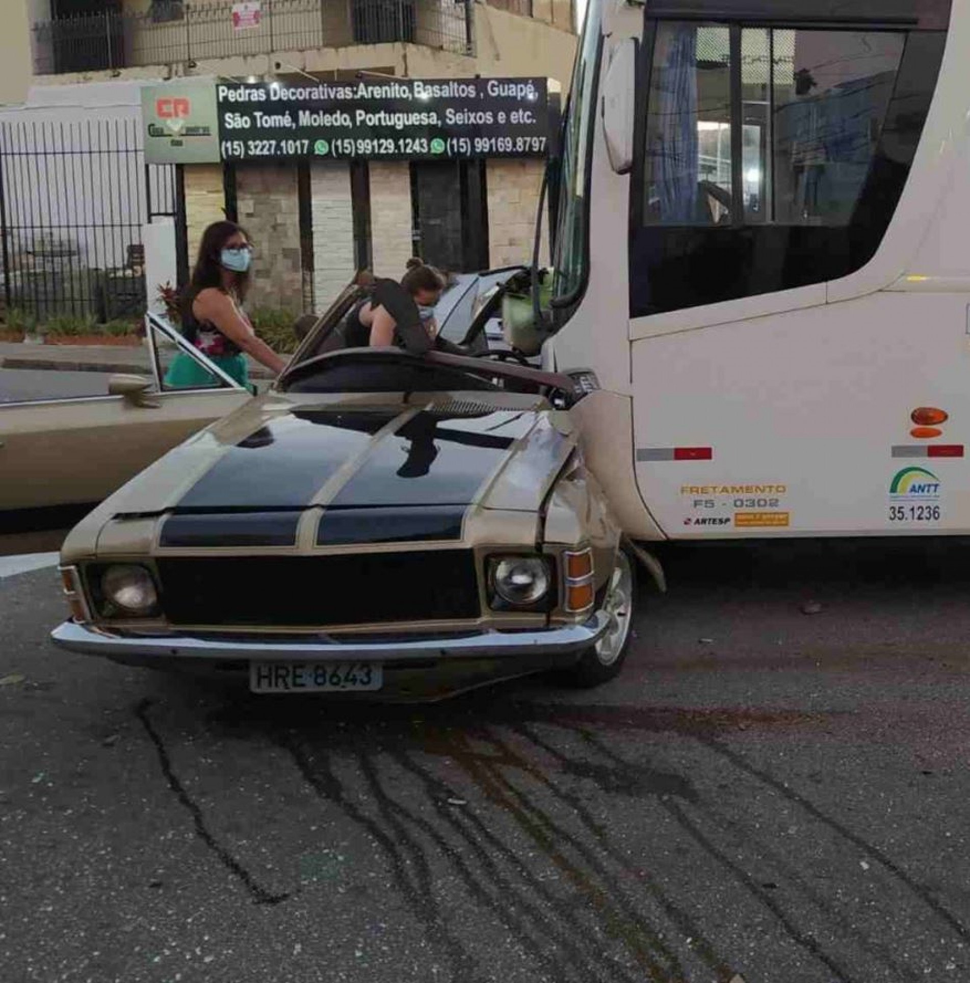 Acidente ocorrido em Sorocaba no dia 4 de dezembro de 2021.