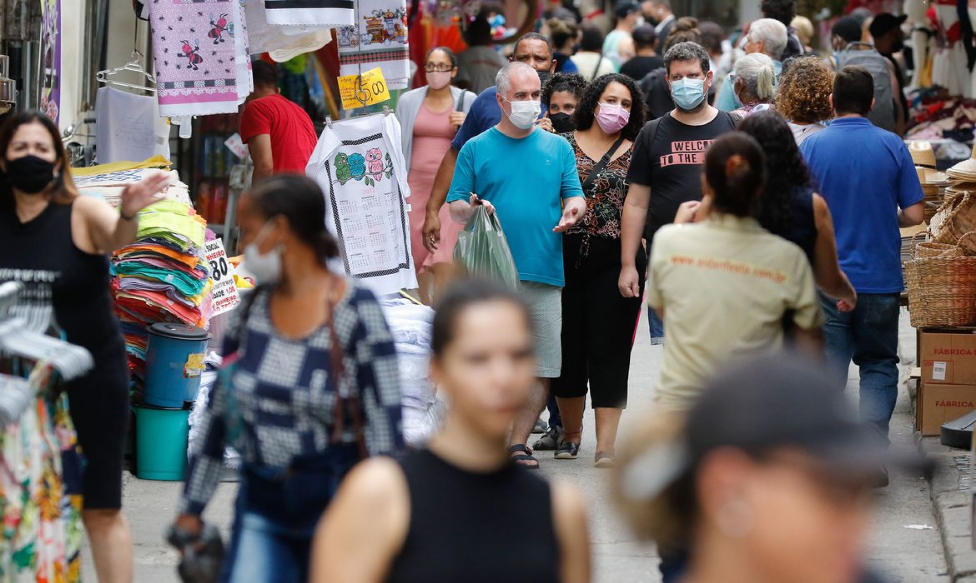  Movimentação de pessoas no centro da cidade do Rio de Janeiro