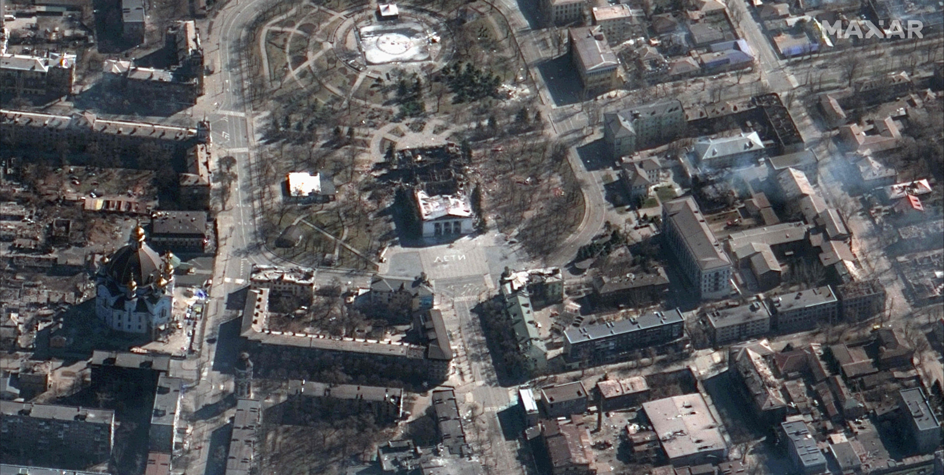 Vista aérea de Mariupol 