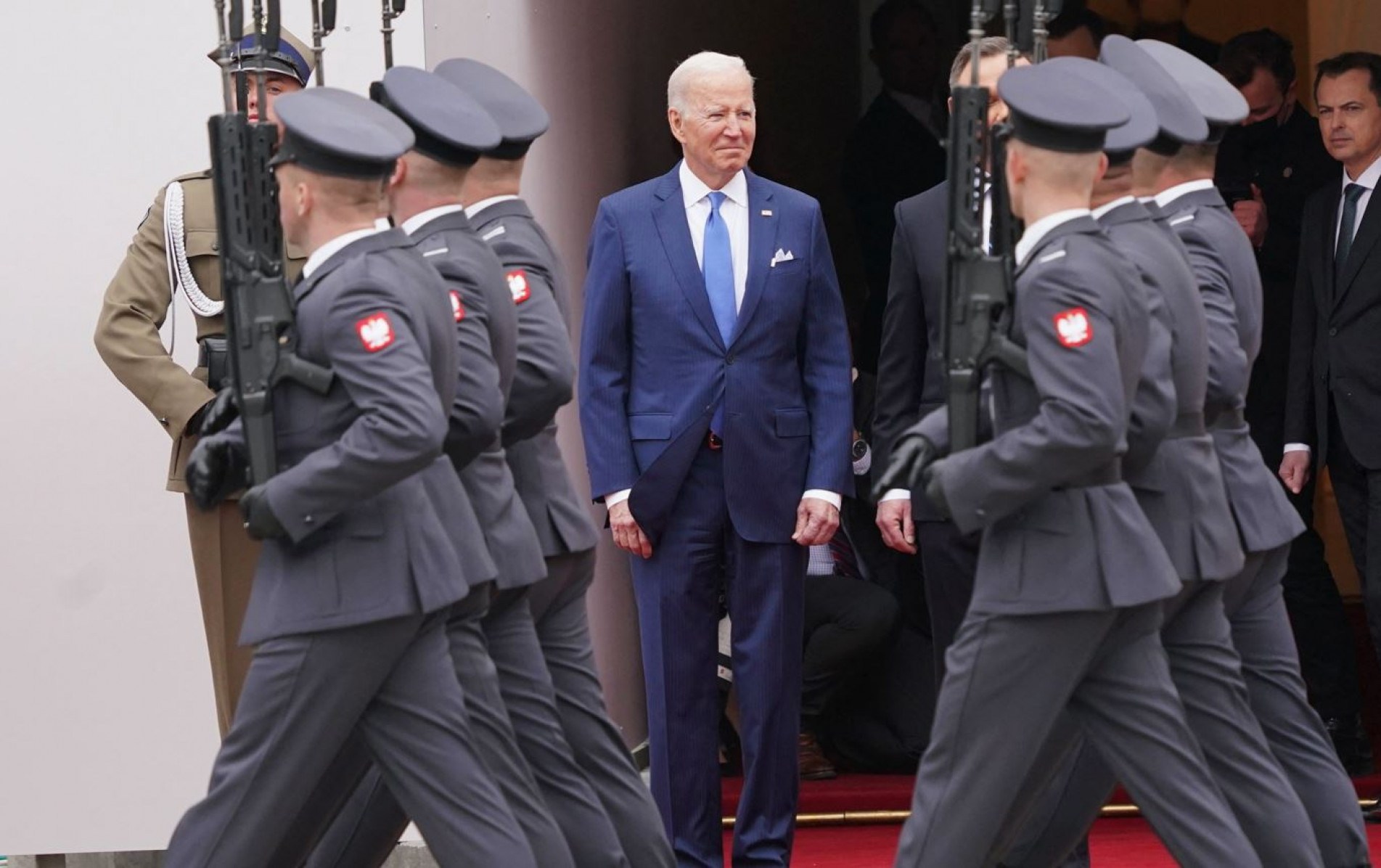 Na Polônia, que faz fronteira com a Ucrânia, Biden chamou Putin de 