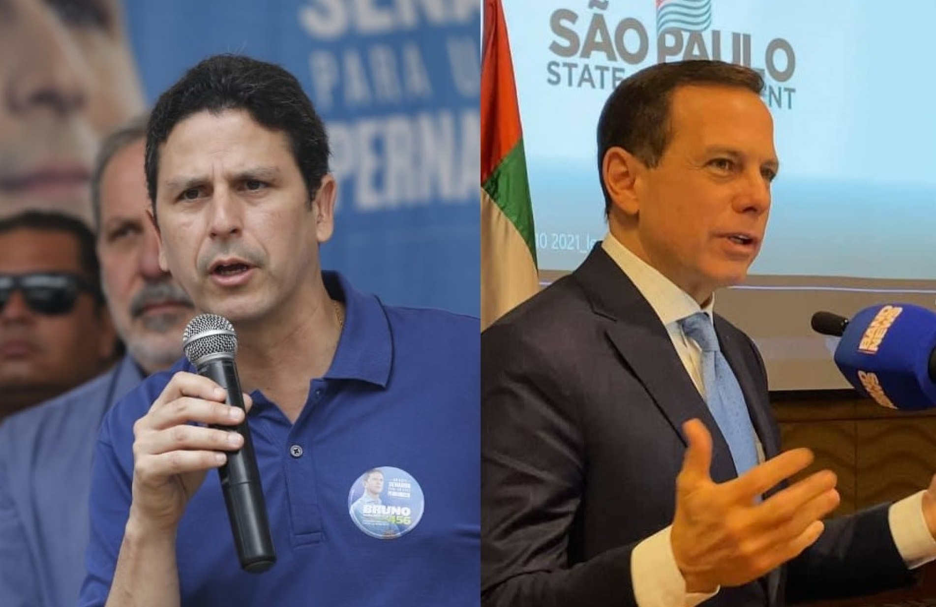 Bruno Araújo, presidente nacional do PSDB e João Doria, governador do Estado de SP 