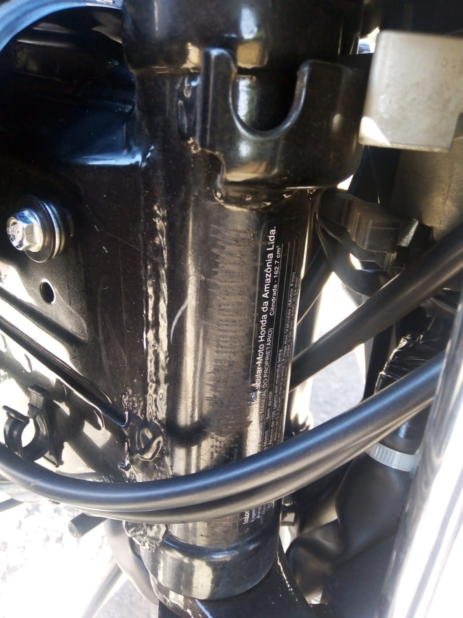 A moto foi apreendida