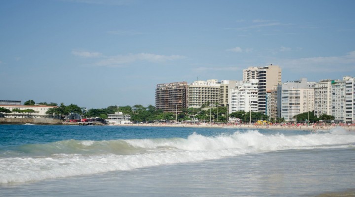Uma das mais belas praias em Praia Grande, litoral paulista.