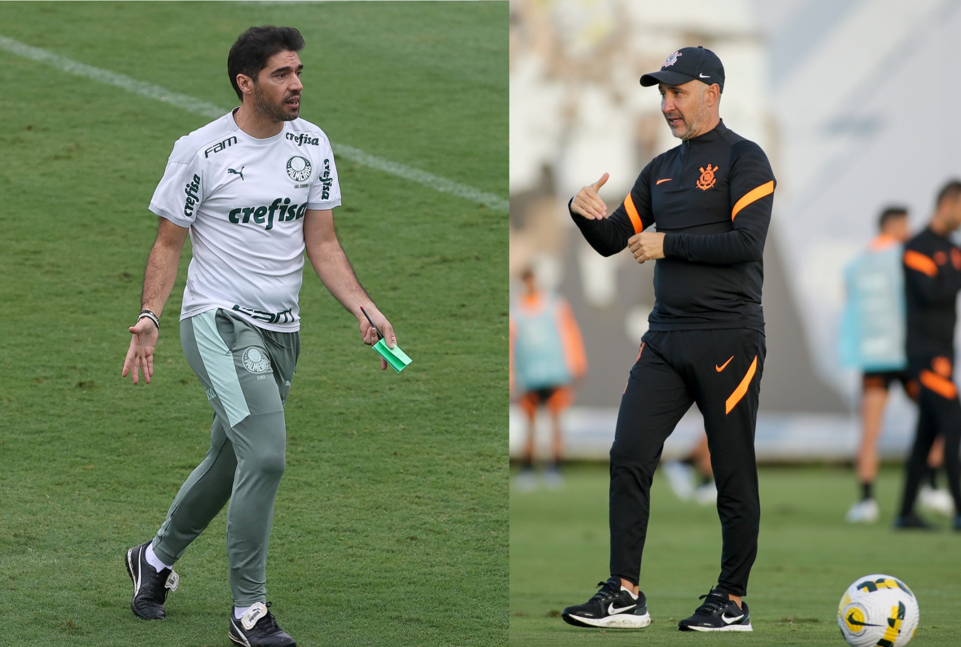 Abel Ferreira e V&iacute;tor Pereira podem poupar alguns atletas titulares