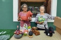 Maria Aparecida Martins, presidente da Casa do Artes&atilde;o, e a associada Osmilda Maria da Luz. - R&ocirc; Galv&atilde;o