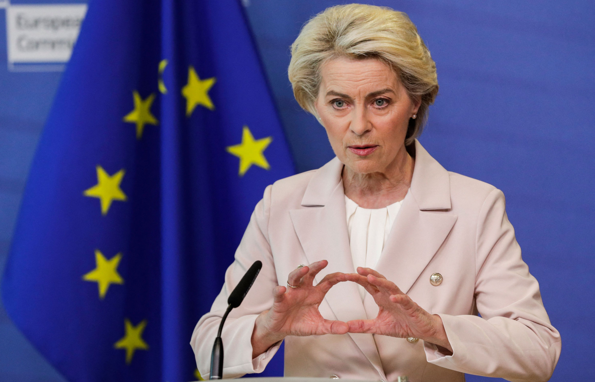 A presidente da Comissão Europeia, Ursula von der Leyen.