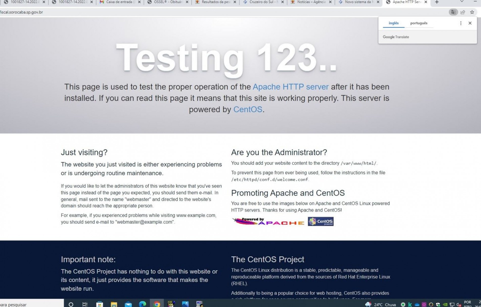 Quem tentou acessar o sistema nesta sexta-feira (29), encontrou a mensagem acima