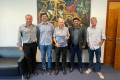 Silvio Carlos Cariani, Reinaldo Morato do Amaral, Laelso Rodrigues, membros do Conselho de Administra&ccedil;&atilde;o da FUA; Hygor Duarte, presidente da Associa&ccedil;&atilde;o Comercial de Sorocaba e H&eacute;lio Sola Aro, presidente do Conselho de Administra&ccedil;&atilde;o da FUA. - VIRG&Iacute;NIA KLEINHAPPEL VALIO
