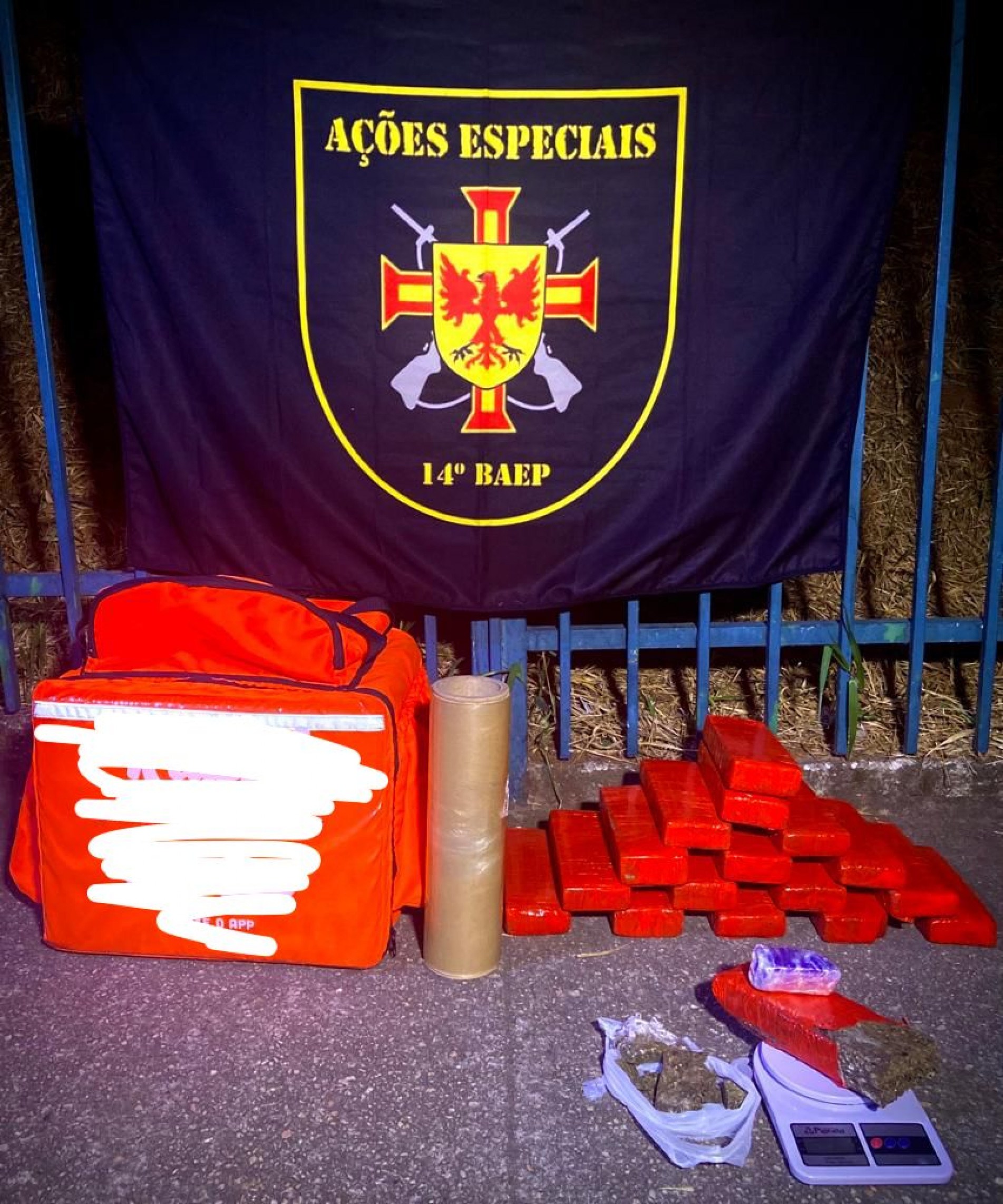 Cerca de 15kg de maconha foram apreendidos