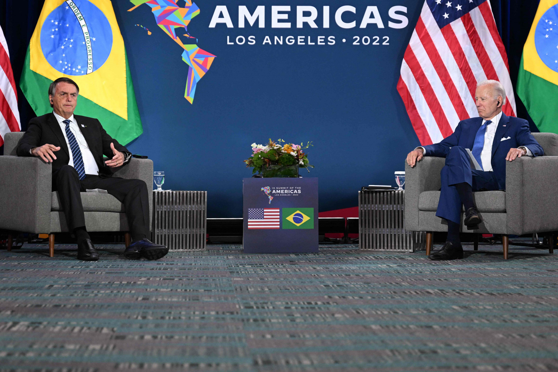 Joe Biden e Jair Bolsonaro

      