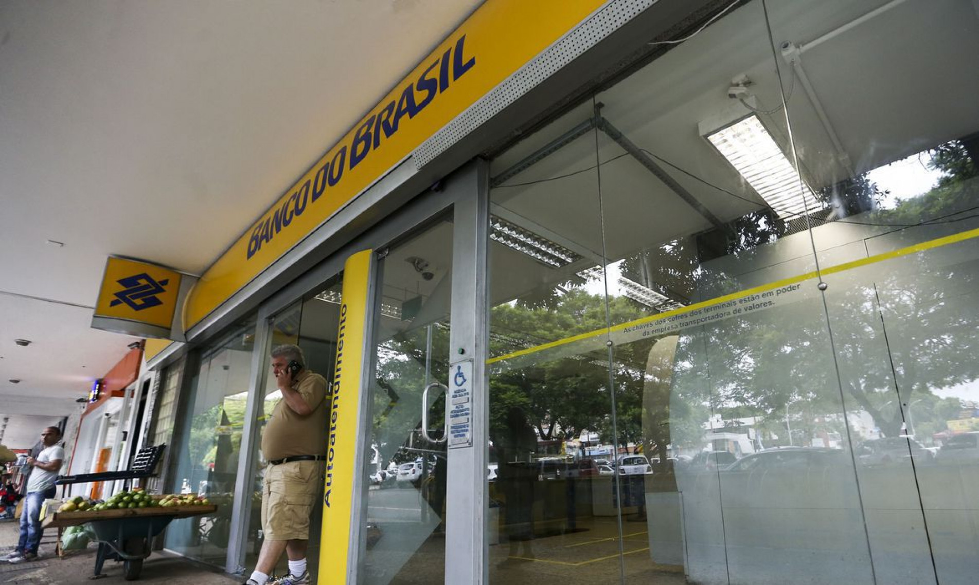 Fachada de Ag&ecirc;ncia do Banco do Brasil.
    
