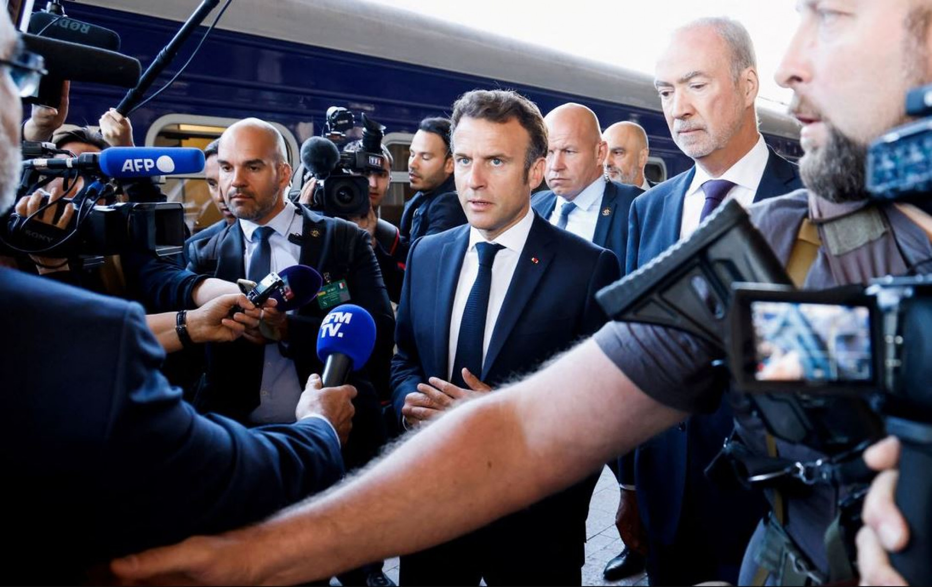 Líderes europeus visitam a Ucrânia