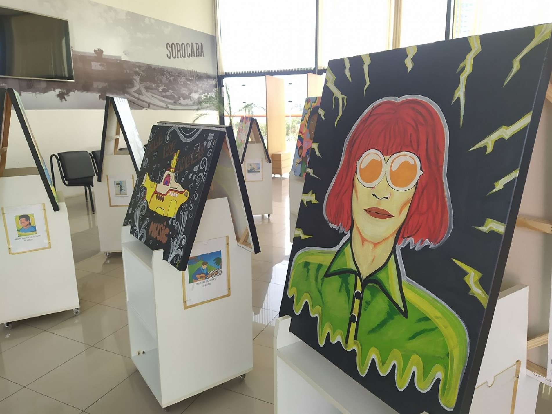 Quadros foram feitos durante eventos promovidos pelo projeto