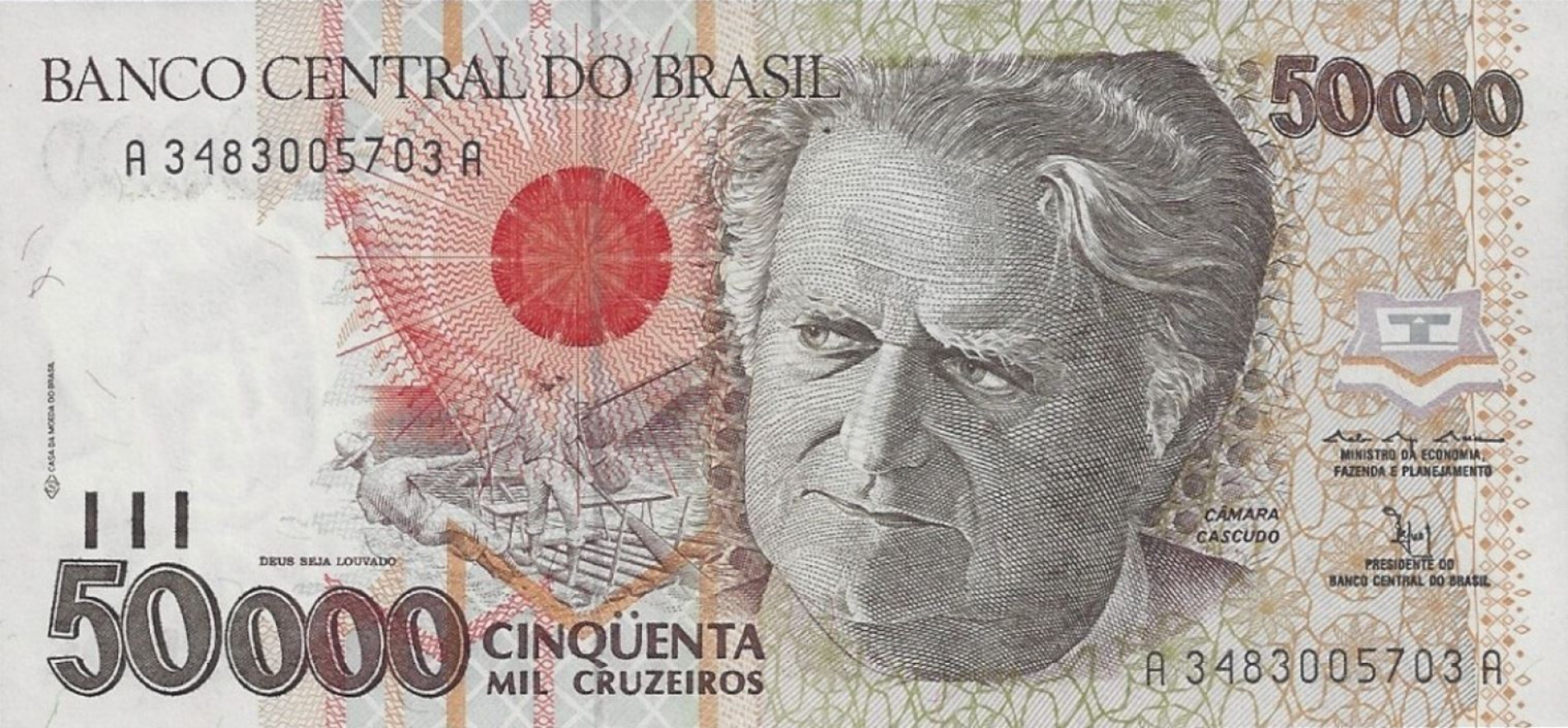 Ainda vigora na cidade leis que usam como referência o plano econômico que tinha o Cruzeiro como moeda.