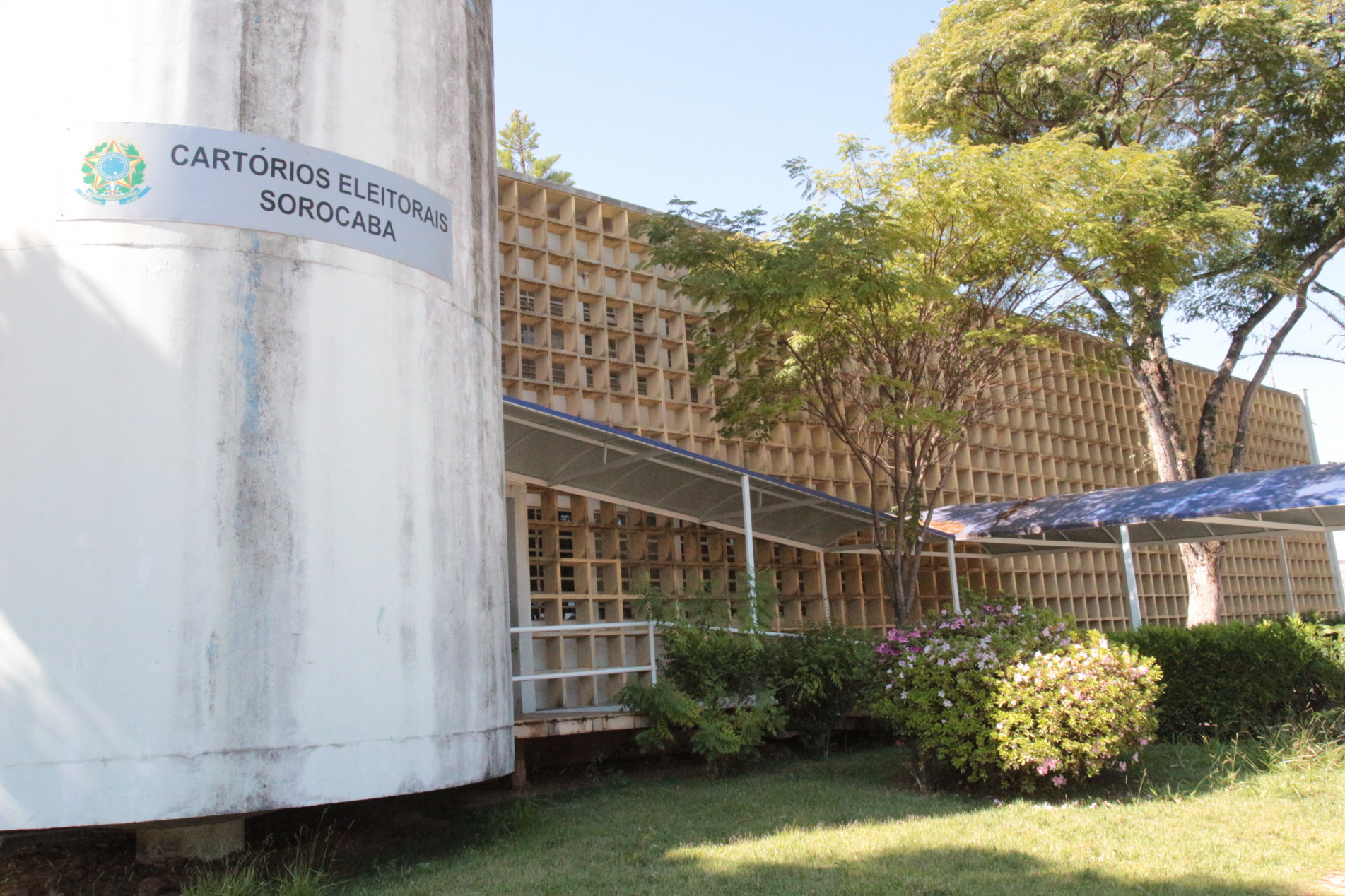 Fachada do Cartório Eleitoral em Sorocaba.
