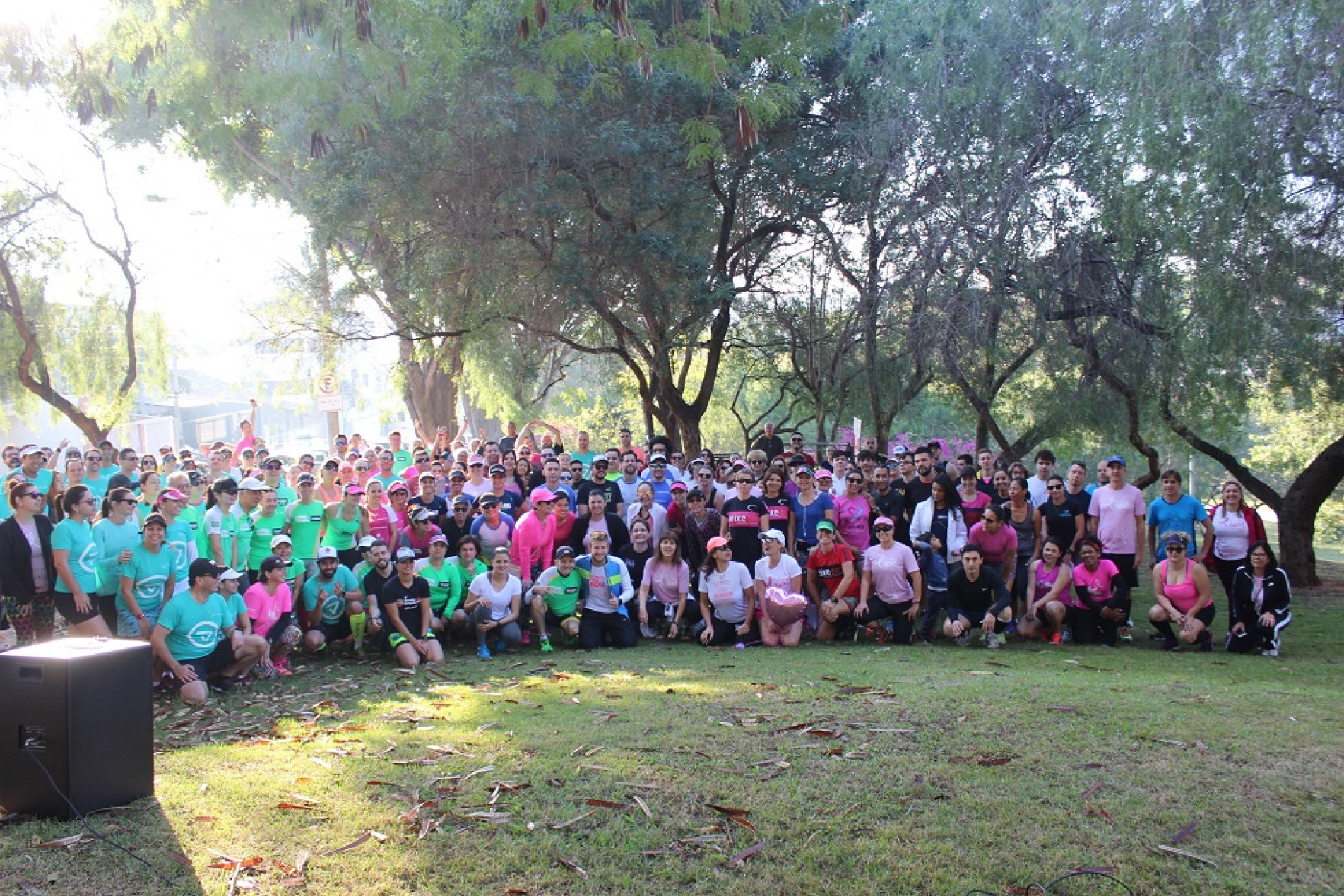  Treino uma atividade preparatória à corrida que será disputada em 21 de outubro. 