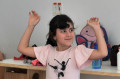 Isadora Barros, de 6 anos, participou pela primeira vez das atividades. - FÁBIO ROGÉRIO (5/7/2022)