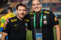 Michel Aguiar, direita, ao lado de Ramon Menezes, técnico da Seleção Sub-20.  - Pedro Vale
