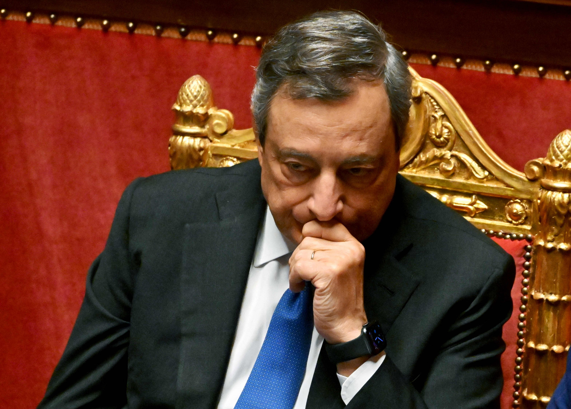 O primeiro-ministro Mario Draghi