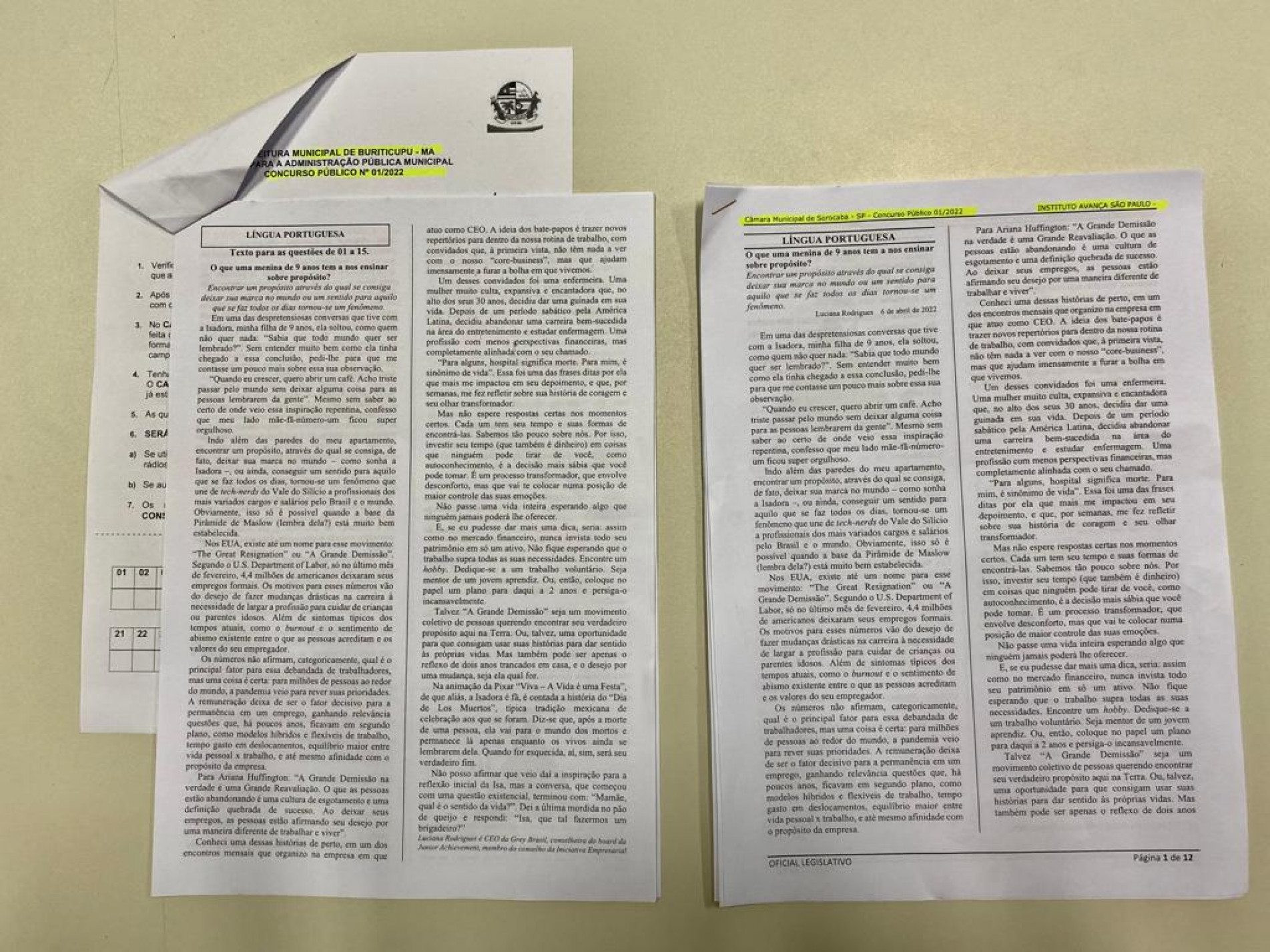 A Câmara homologou os resultados das provas para analista de sistemas I, contador II, procurador legislativo e produtor
de donteúdo