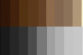 Tabela de cores neutras - Reprodução/Pinterest