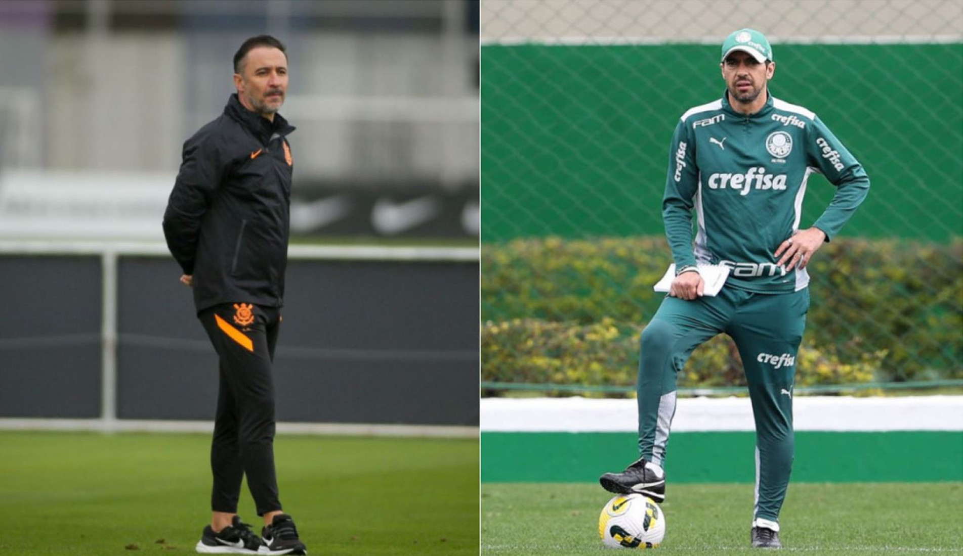 No duelo lusitano, Vitor Pereira chega sob ameaça de crise e Abel Ferreira vive estado de graça