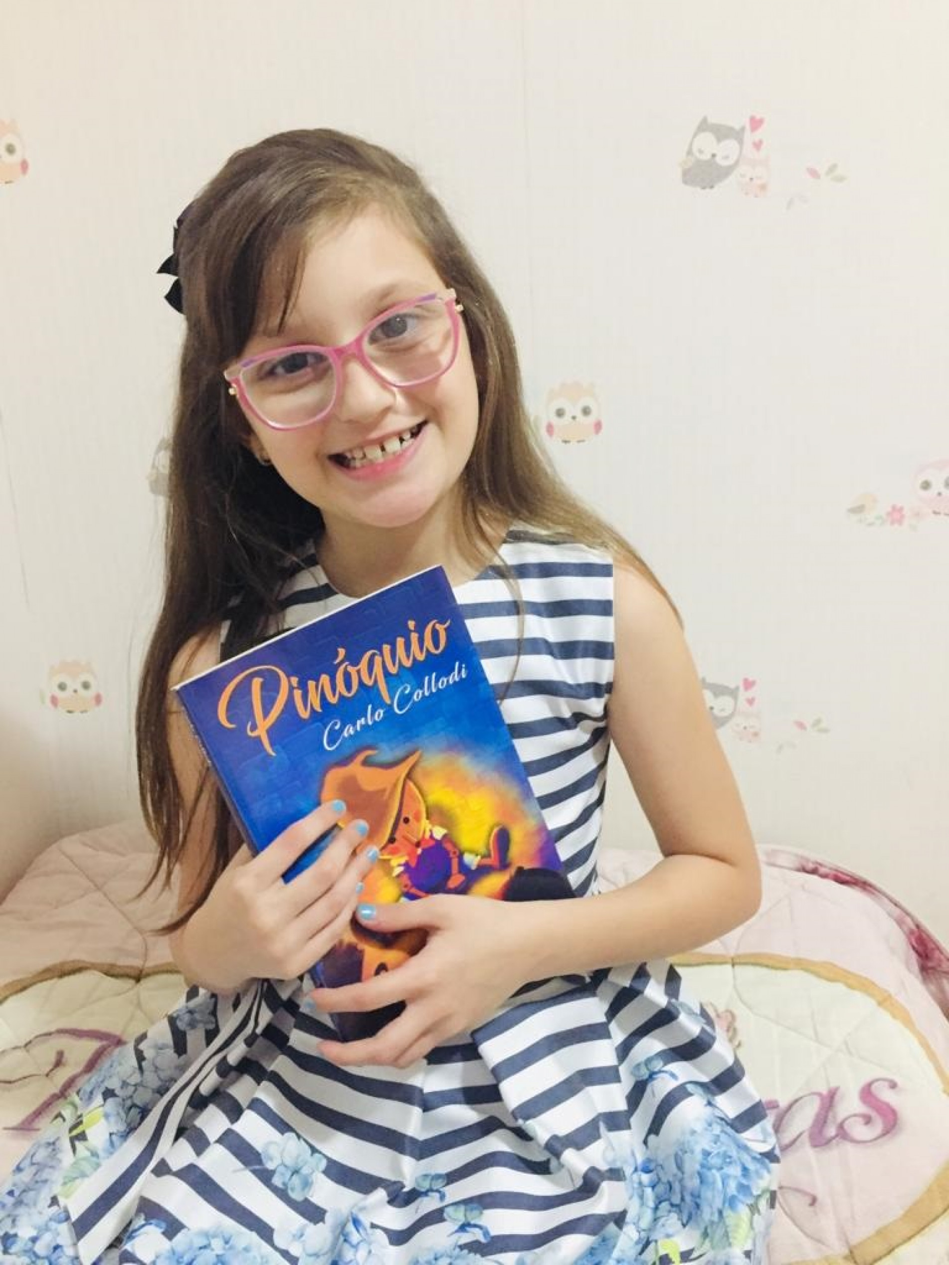 Isabella Seraphim Pires tem 8 anos