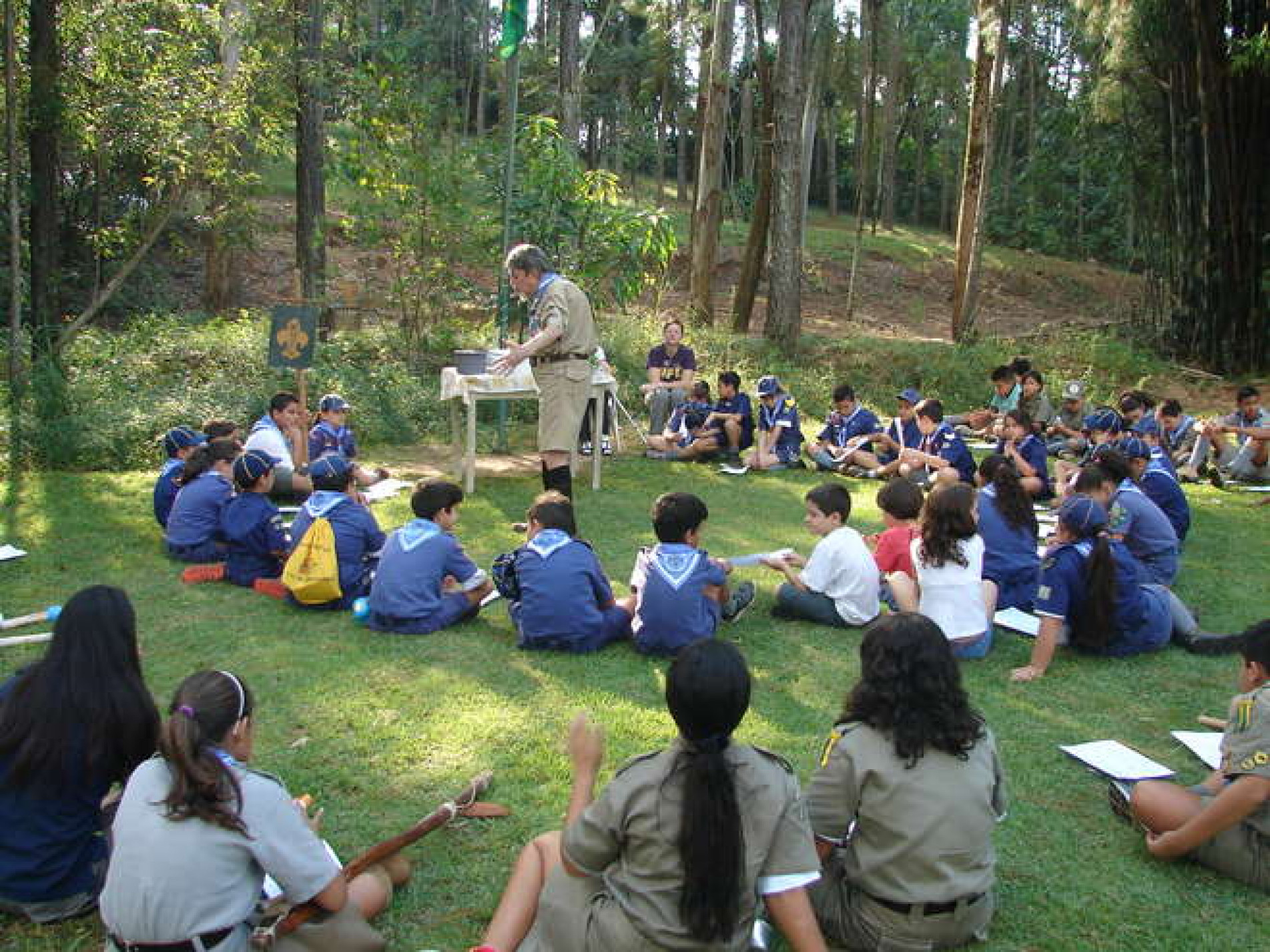 Acampamento de grupo de escoteiros de Sorocaba