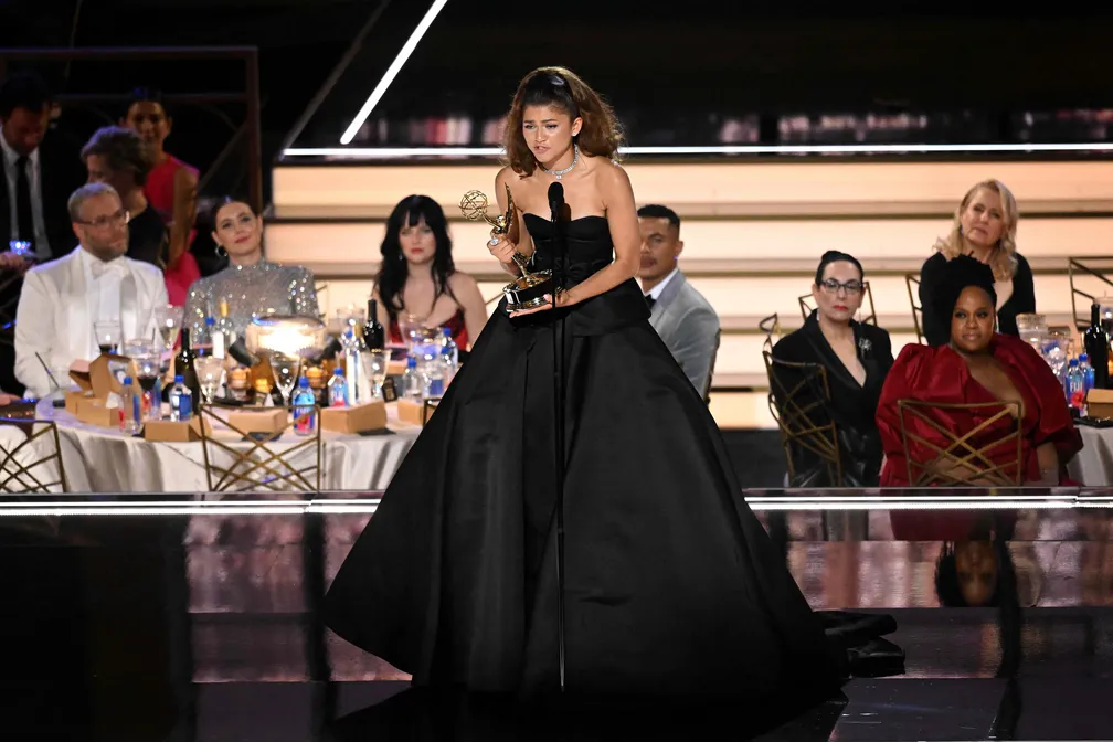 Zendaya leva Emmy de melhor atriz em série de drama - Patrick T. Fallon/AFP