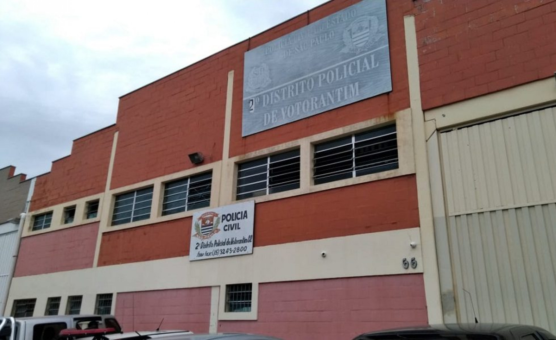 Fachada do 2° Distrito Policial de Votorantim

