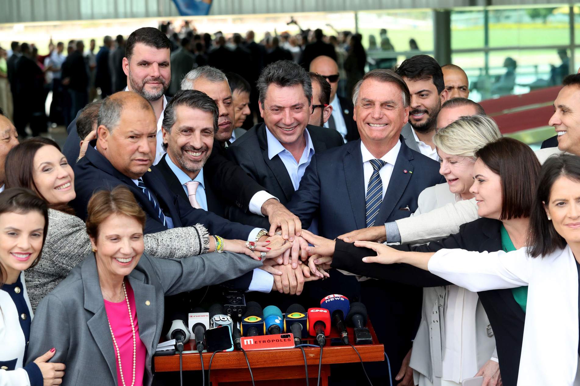 Bolsonaro e parlamentares ligados ao agro no Alvorada