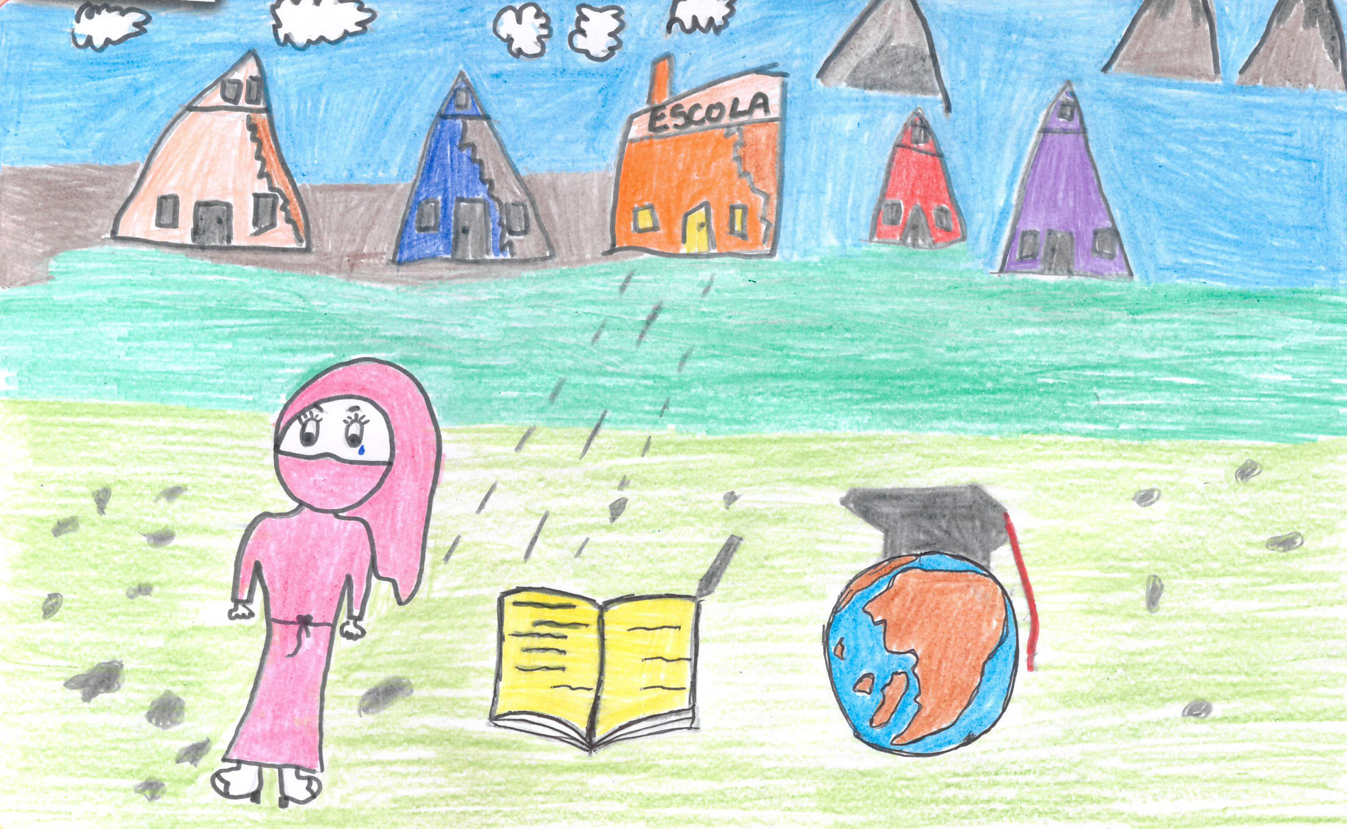 Kaique Miguel Alves Beraldo - Escola Profª Darlene Devasto (malala com montanha)