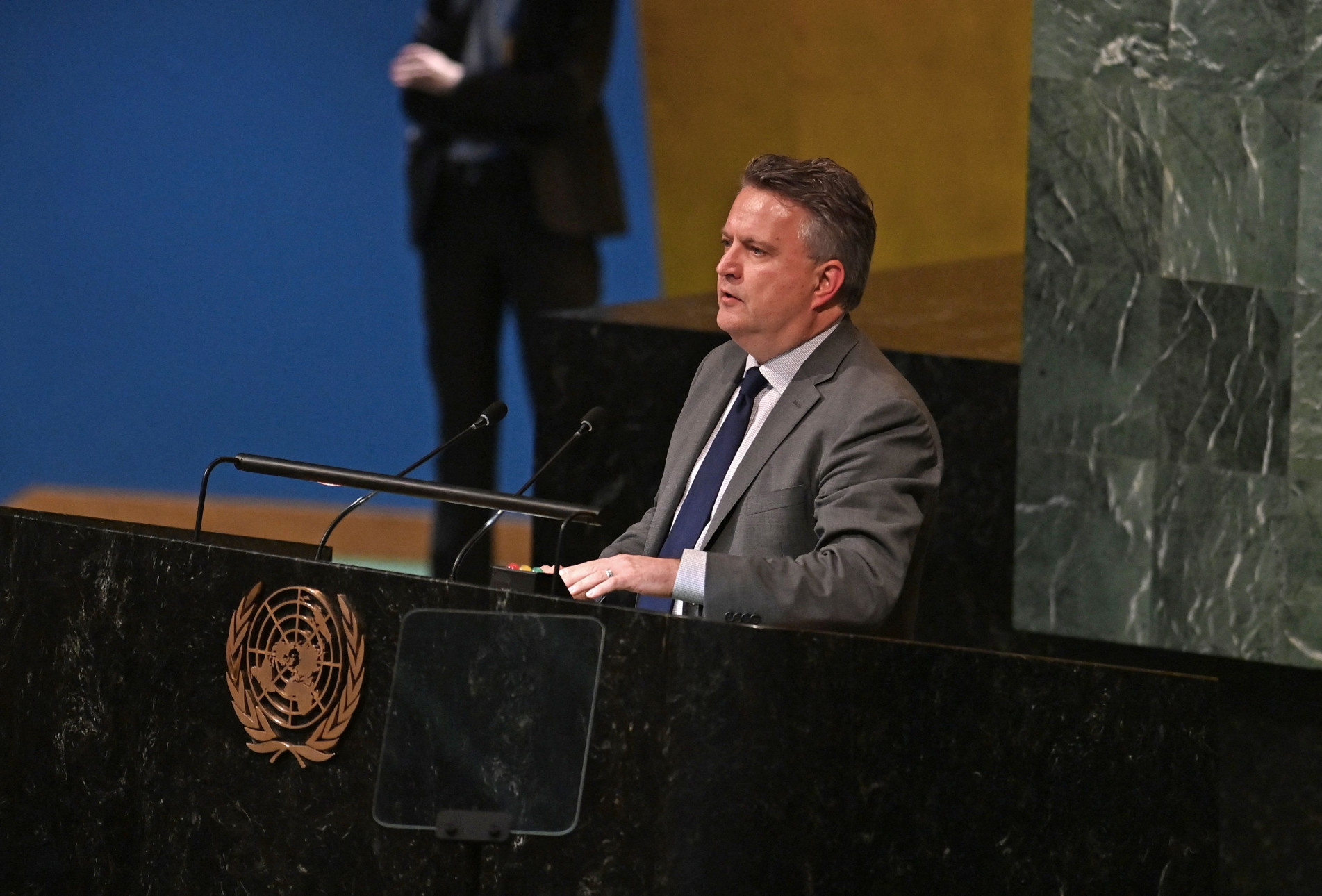 O embaixador da Ucrânia na ONU, Sergiy Kyslytsya