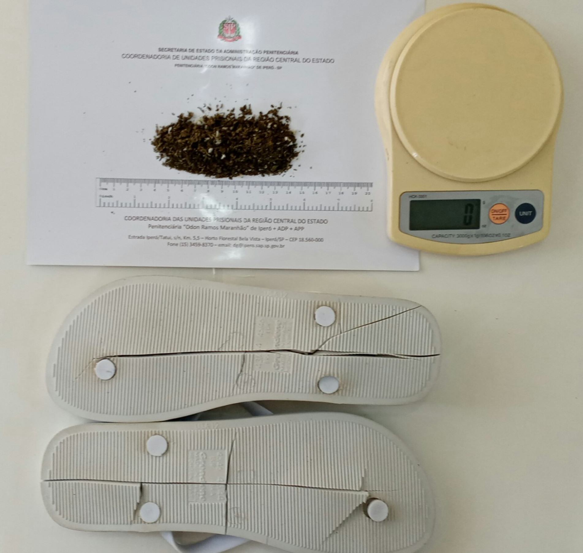 Nove gramas de drogas foram apreendidas