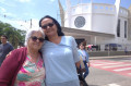 As amigas de inf&acirc;ncia Terezinha Bueno Barbosa, de 70 anos, e Maria Lucia Brito Alves, de 66 anos, comparecem todo dia 12 de outubro ao Santu&aacute;rio. - Vanessa Ferranti