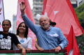 Lula fez em S&atilde;o Paulo &uacute;ltimo ato pol&iacute;tico antes da elei&ccedil;&atilde;o - NELSON ALMEIDA / AFP (29/10/2022)