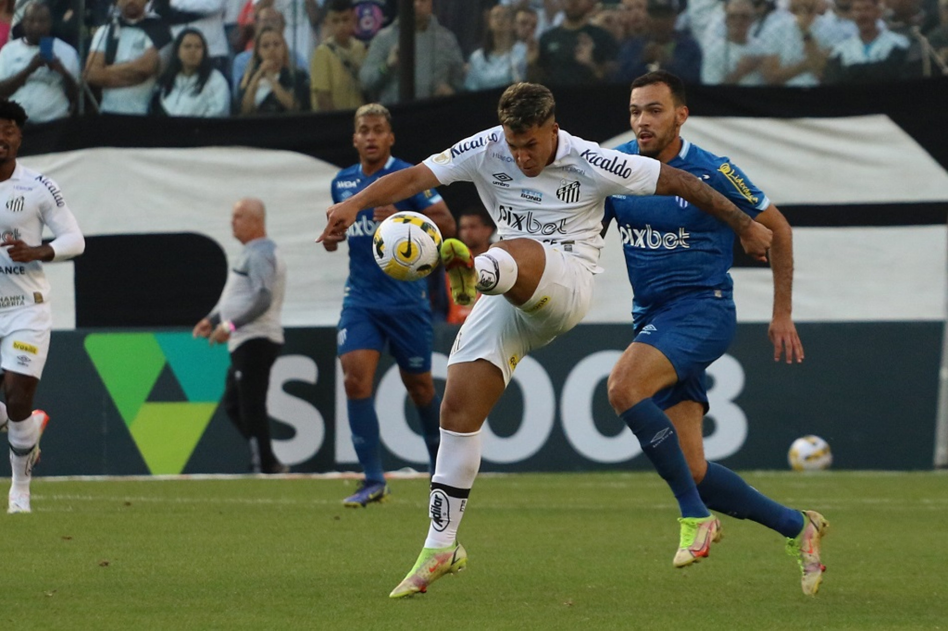 Marcos Leonardo marcou no início, mas Peixe sofreu empate
