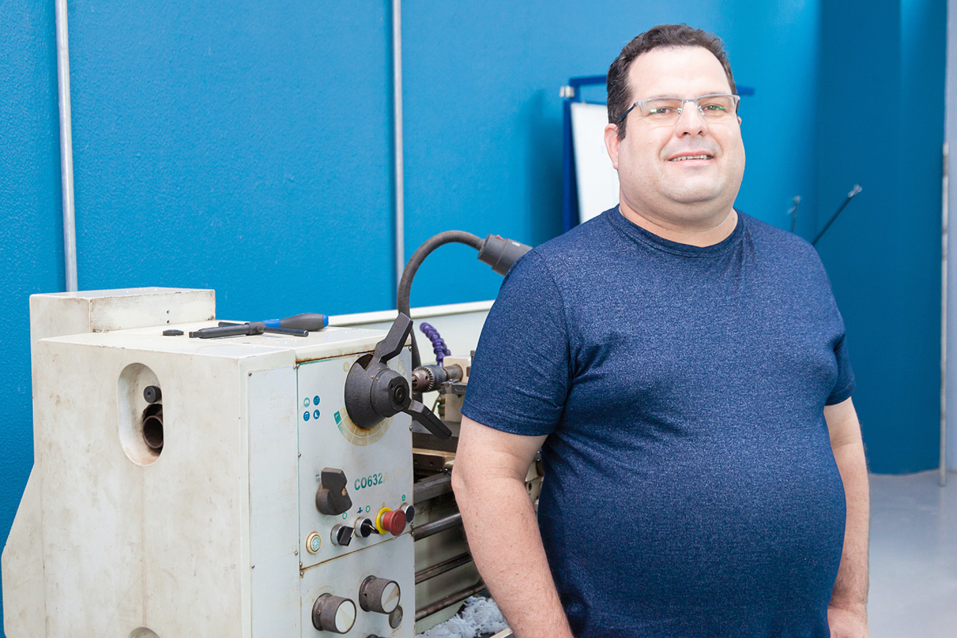 O pesquisador Wellington Aires Pinto, em laboratório da Uniso.