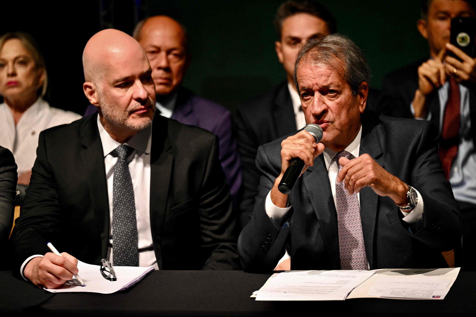 Valdemar Costa Neto (dir.) e o advogado Marcelo Bessa