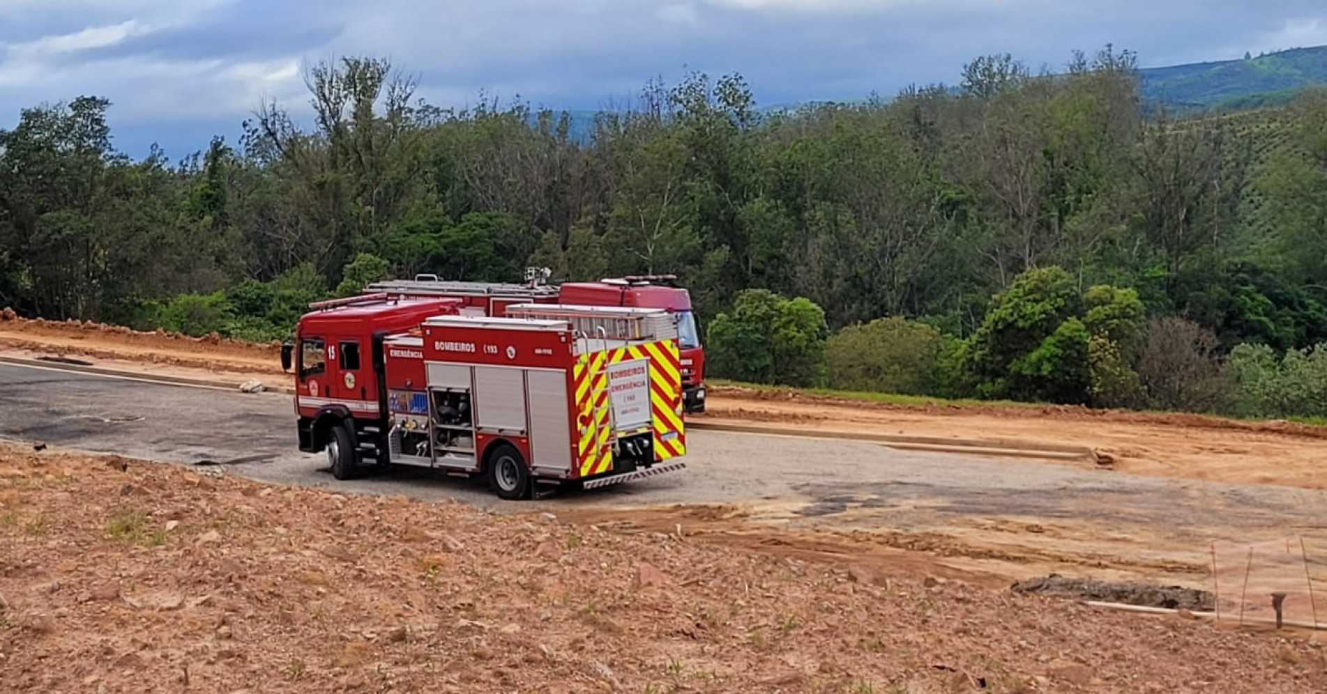 Equipe do Corpo de Bombeiros atendeu a ocorr&ecirc;ncia