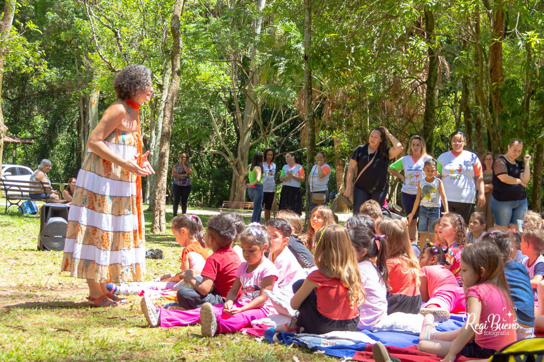 Crianças e suas famílias fecharam o ano em um dia de aprendizado e diversão no Parque Chico Mendes