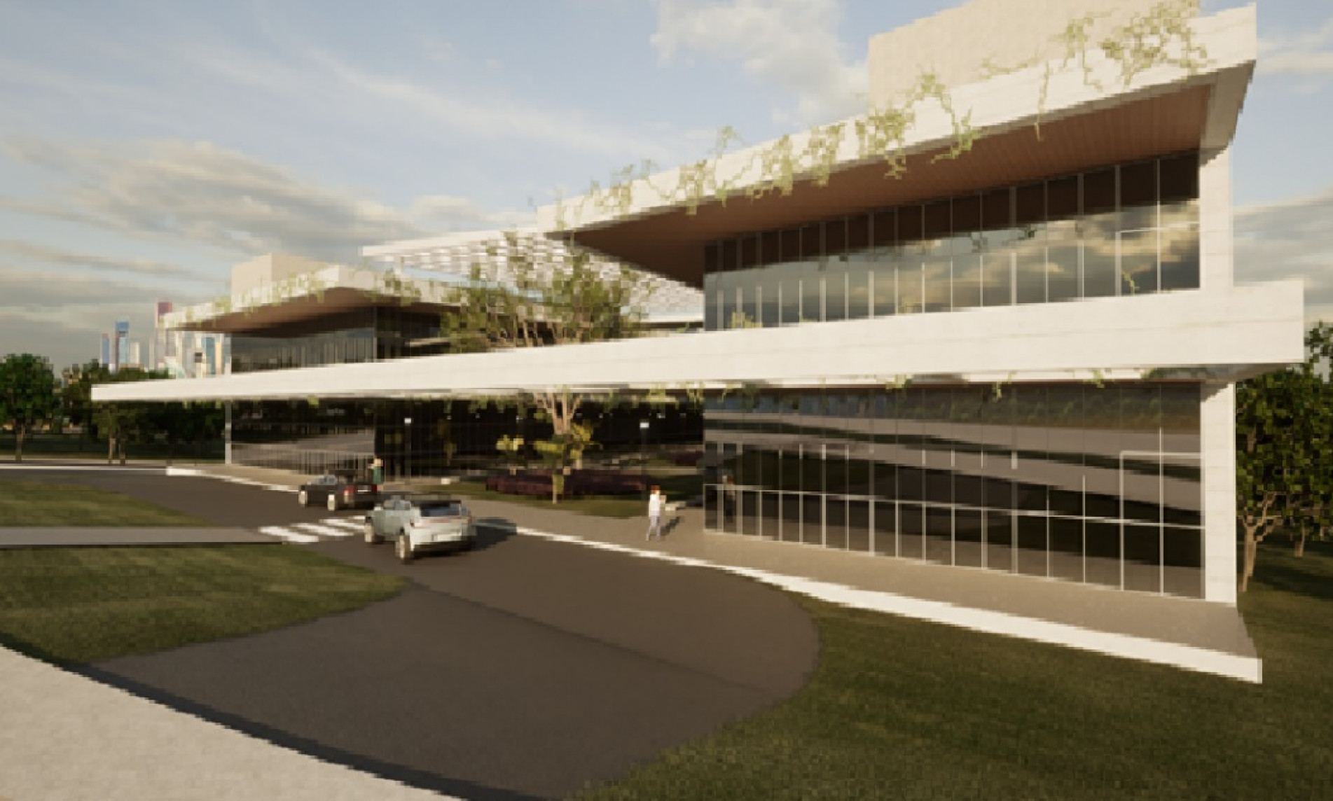 Fachada da nova rodoviária, na Raposo Tavares
