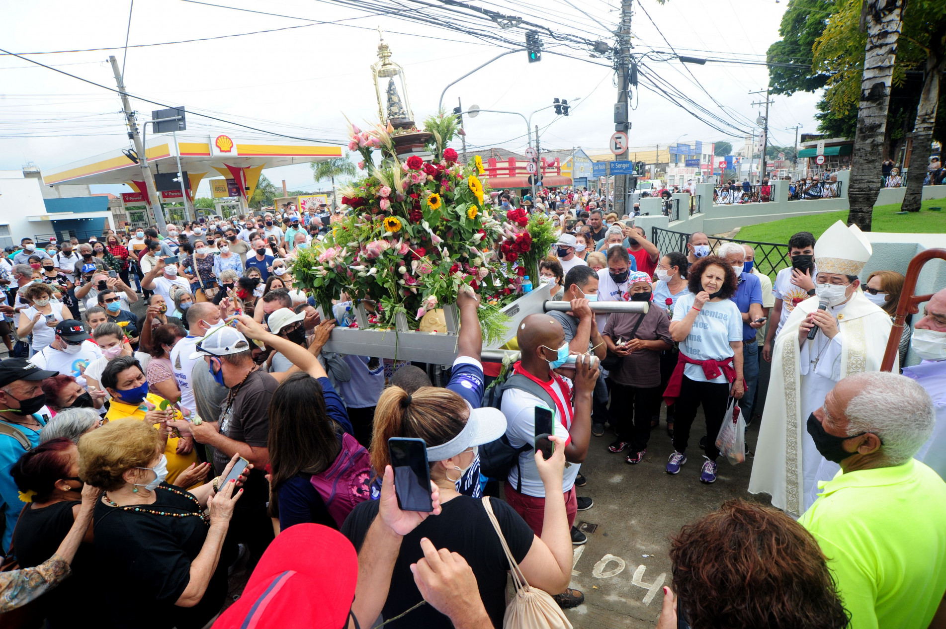 Católicos acompanharão a imagem de Nossa Senhora Aparecida do Santuário à Catedral pela 124ª vez