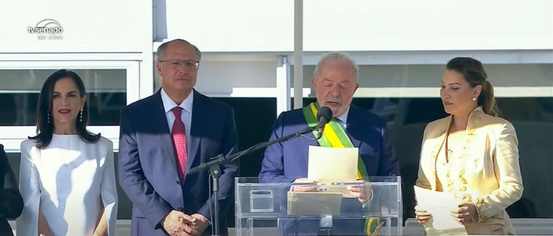 Após receber faixa, Lula discursa em Brasília