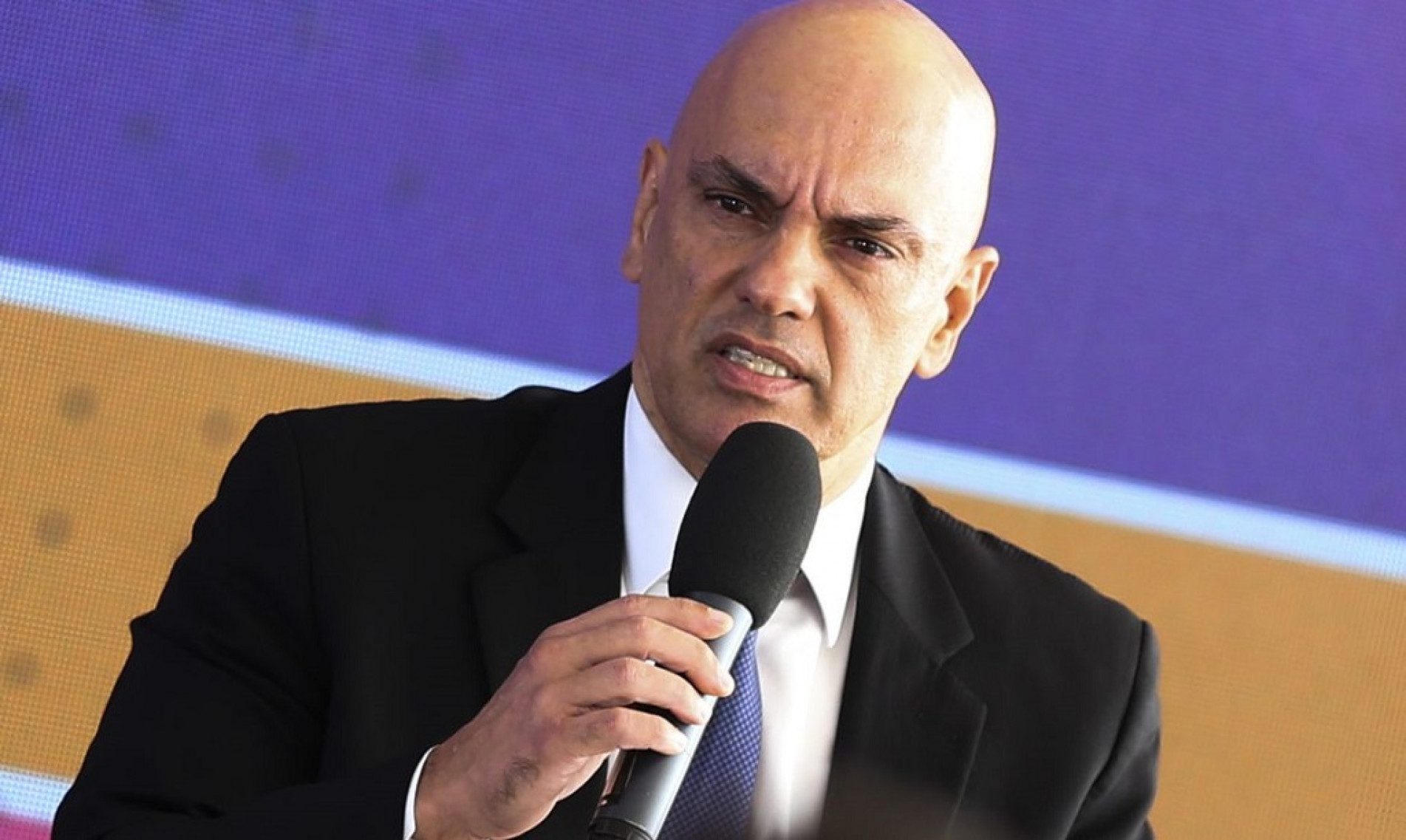 Moraes discursou em cerimônia na PF
