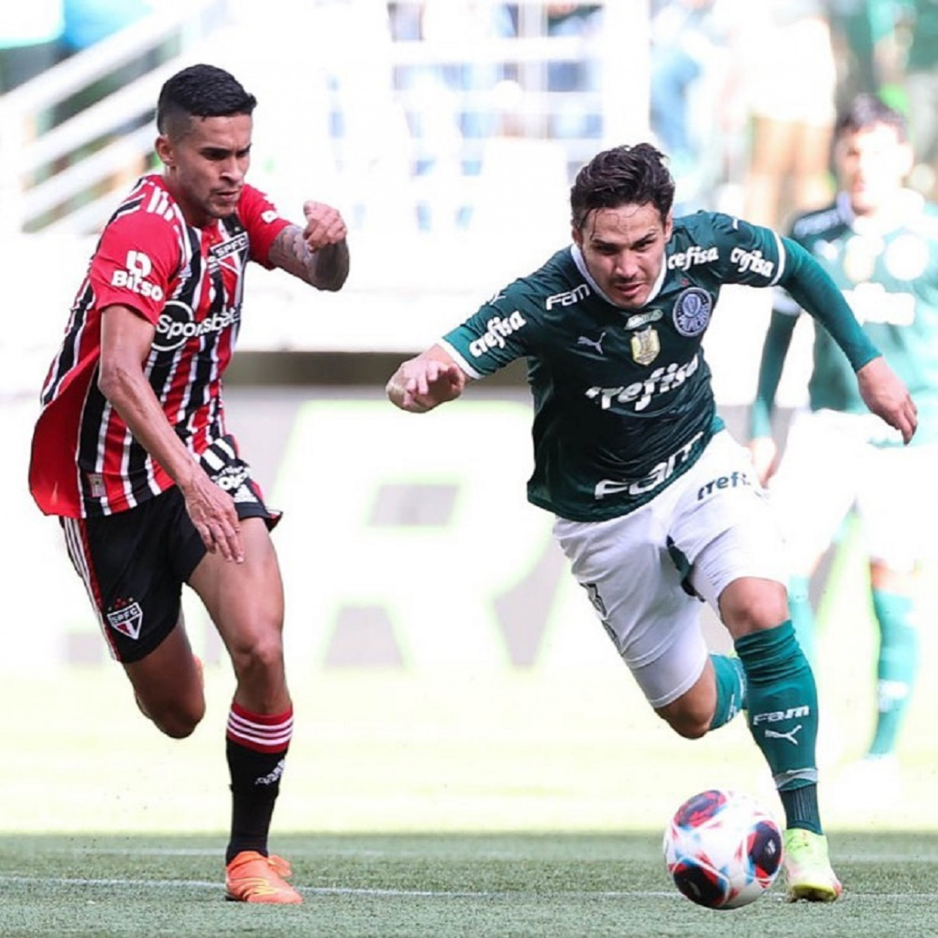 Lance de Palmeiras e São Paulo no Paulistão 2023