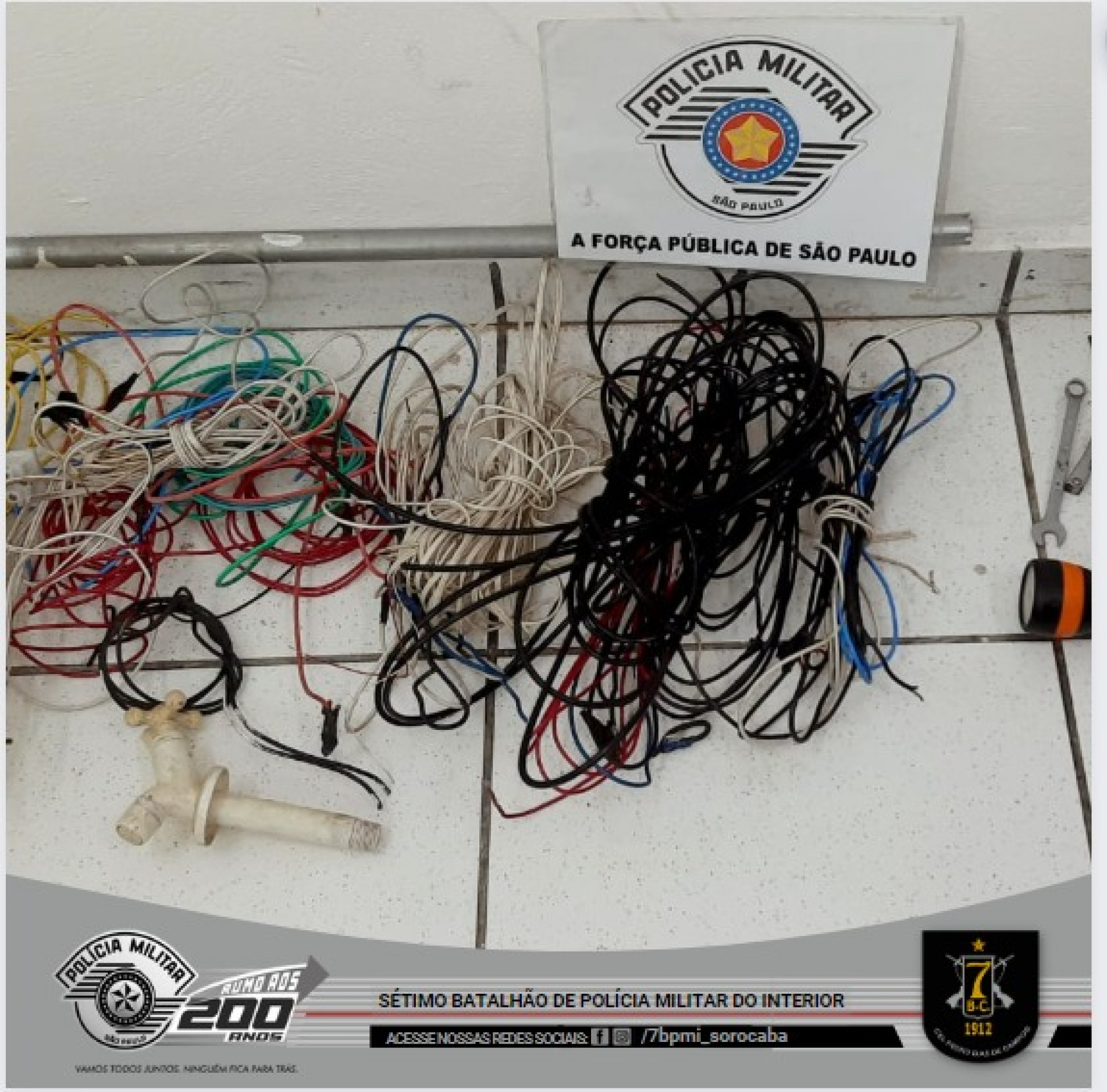 Homens estavam furtando fiação de uma residência no Centro de Sorocaba 