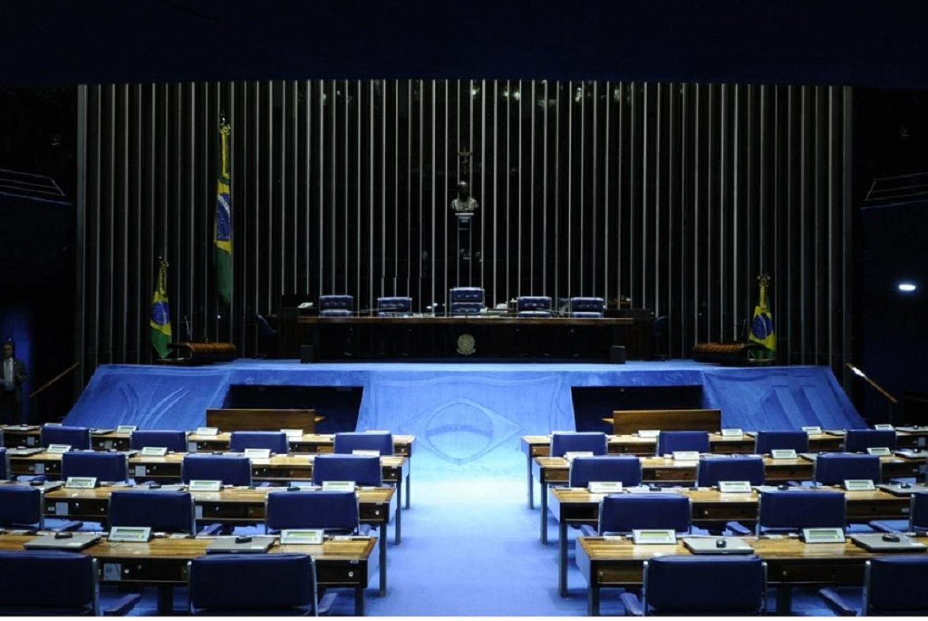 Plenário do Senado está pronto para a eleição do presidente da Casa